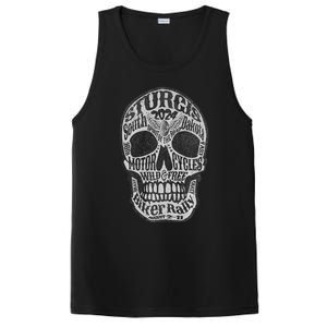 Sturgis Usa 2024 Skull Front Back South Dakota Biker Premium PosiCharge Competitor Tank