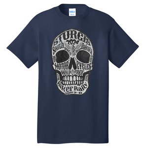 Sturgis Usa 2024 Skull Front Back South Dakota Biker Premium Tall T-Shirt