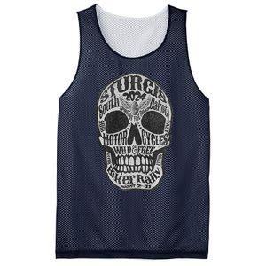 Sturgis Usa 2024 Skull Front Back South Dakota Biker Premium Mesh Reversible Basketball Jersey Tank