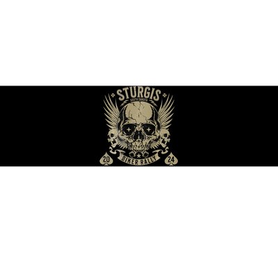 Sturgis Usa 2024 Skull South Dakota Biker Bumper Sticker