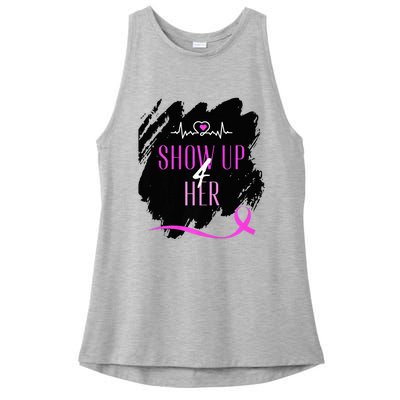 SHOW UP 4 HER Ladies PosiCharge Tri-Blend Wicking Tank