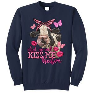 Shut Up And Heifer Cow Valentine's Day Couple Valentine Tall Sweatshirt