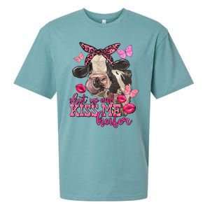 Shut Up And Heifer Cow Valentine's Day Couple Valentine Sueded Cloud Jersey T-Shirt