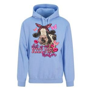 Shut Up And Heifer Cow Valentine's Day Couple Valentine Unisex Surf Hoodie