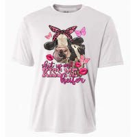 Shut Up And Heifer Cow Valentine's Day Couple Valentine Cooling Performance Crew T-Shirt