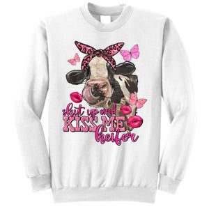 Shut Up And Heifer Cow Valentine's Day Couple Valentine Sweatshirt