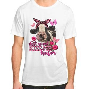 Shut Up And Heifer Cow Valentine's Day Couple Valentine Adult ChromaSoft Performance T-Shirt