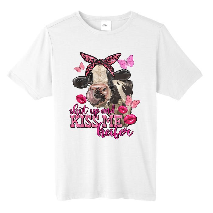 Shut Up And Heifer Cow Valentine's Day Couple Valentine Tall Fusion ChromaSoft Performance T-Shirt