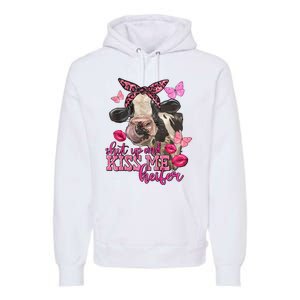 Shut Up And Heifer Cow Valentine's Day Couple Valentine Premium Hoodie