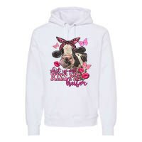 Shut Up And Heifer Cow Valentine's Day Couple Valentine Premium Hoodie