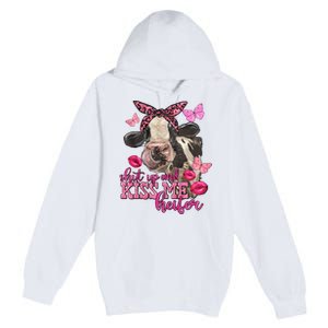 Shut Up And Heifer Cow Valentine's Day Couple Valentine Premium Pullover Hoodie