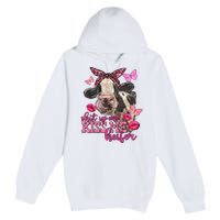 Shut Up And Heifer Cow Valentine's Day Couple Valentine Premium Pullover Hoodie