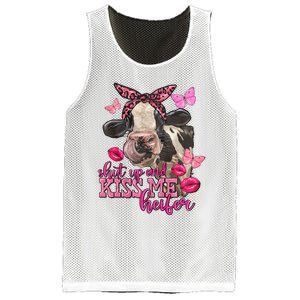 Shut Up And Heifer Cow Valentine's Day Couple Valentine Mesh Reversible Basketball Jersey Tank