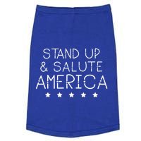 Stand Up And Salute America Support American Veterans Gift Doggie Tank