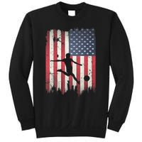 Soccer Usa American Flag 4th Of July Patriotic Sports Sweatshirt