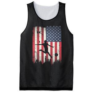 Soccer Usa American Flag 4th Of July Patriotic Sports Mesh Reversible Basketball Jersey Tank