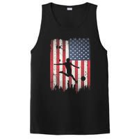 Soccer Usa American Flag 4th Of July Patriotic Sports PosiCharge Competitor Tank