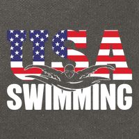 Swimming Us American Flag Water Swimmer And Swim Great Gift Cotton Canvas Backpack