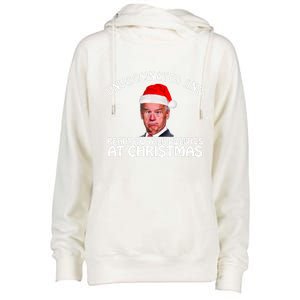 Santa Unvaccinated And Ready To Talk Politics At Christmas Womens Funnel Neck Pullover Hood