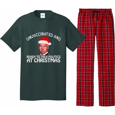 Santa Unvaccinated And Ready To Talk Politics At Christmas Pajama Set