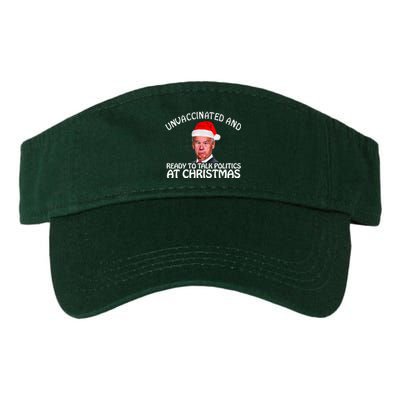 Santa Unvaccinated And Ready To Talk Politics At Christmas Valucap Bio-Washed Visor