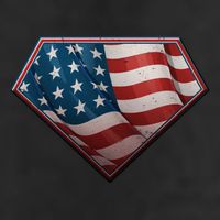 Super USA American Flag 7 Panel Mesh Trucker Snapback Hat