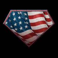 Super USA American Flag Cooling Performance Crew T-Shirt