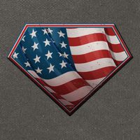 Super USA American Flag Cotton Canvas Backpack