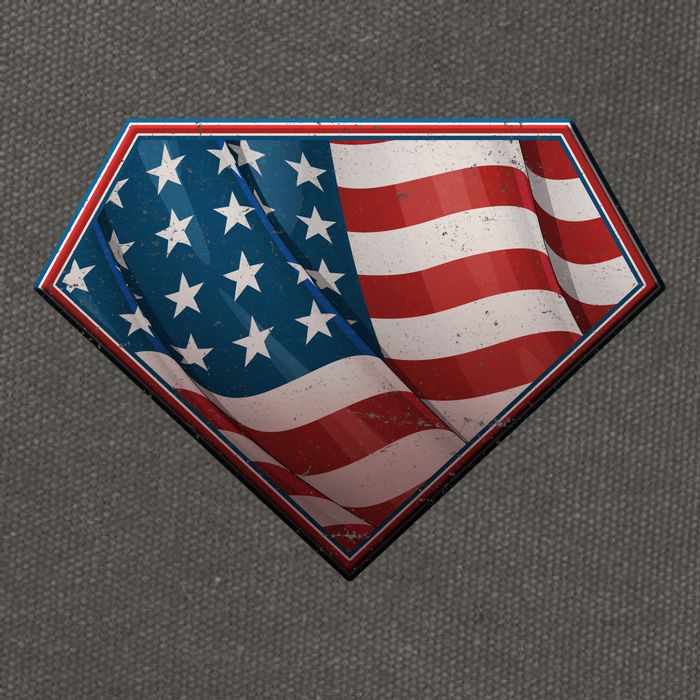 Super USA American Flag Cotton Canvas Backpack