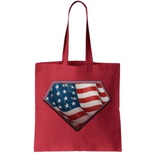 Super USA American Flag Tote Bag