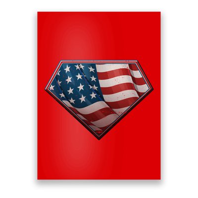 Super USA American Flag Poster
