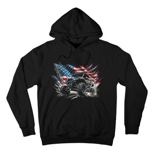 Sxs Utv American Flag Outdoors Hoodie