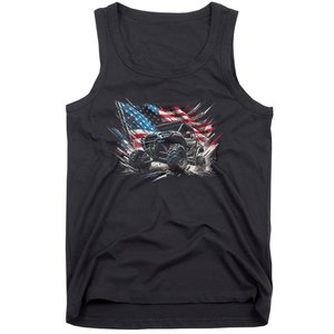 Sxs Utv American Flag Outdoors Tank Top