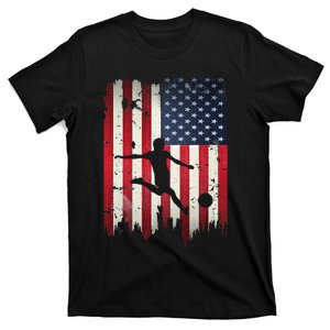 Soccer Usa American Flag T-Shirt