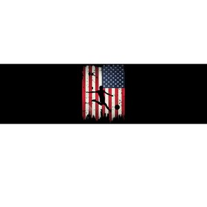 Soccer Usa American Flag Bumper Sticker