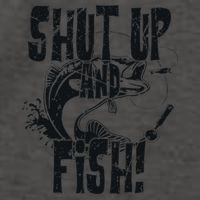 Shut Up And Fish Funny Fishing Vector Backpack