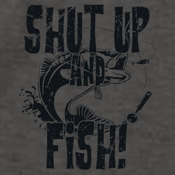 Shut Up And Fish Funny Fishing Vector Backpack