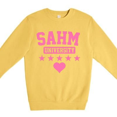 SAHM University Apparel Long Sleeve Premium Crewneck Sweatshirt