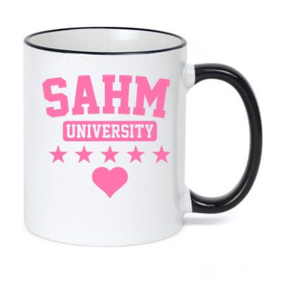 SAHM University Apparel Long Sleeve 11oz Black Color Changing Mug