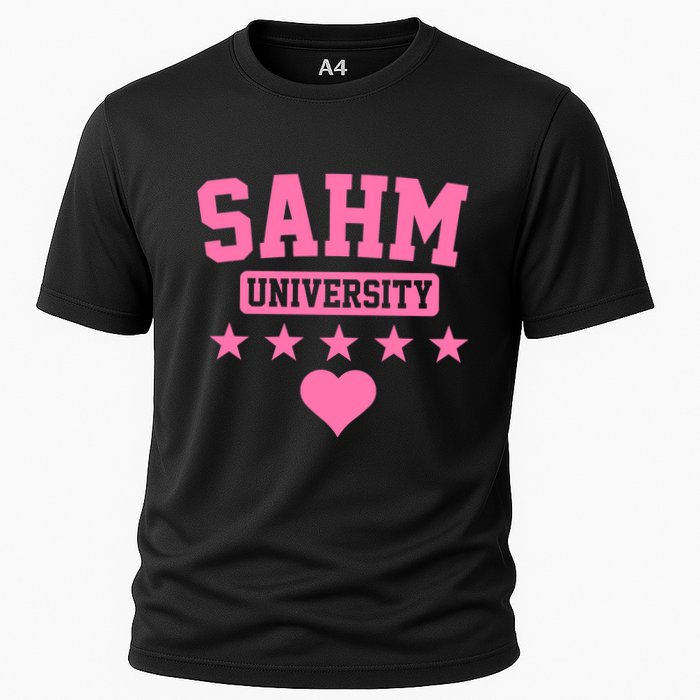 SAHM University Apparel Long Sleeve Cooling Performance Crew T-Shirt