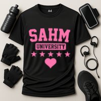 SAHM University Apparel Long Sleeve Cooling Performance Crew T-Shirt