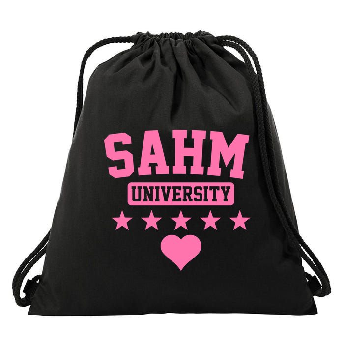 SAHM University Apparel Long Sleeve Drawstring Bag