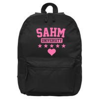 SAHM University Apparel Long Sleeve 16 in Basic Backpack