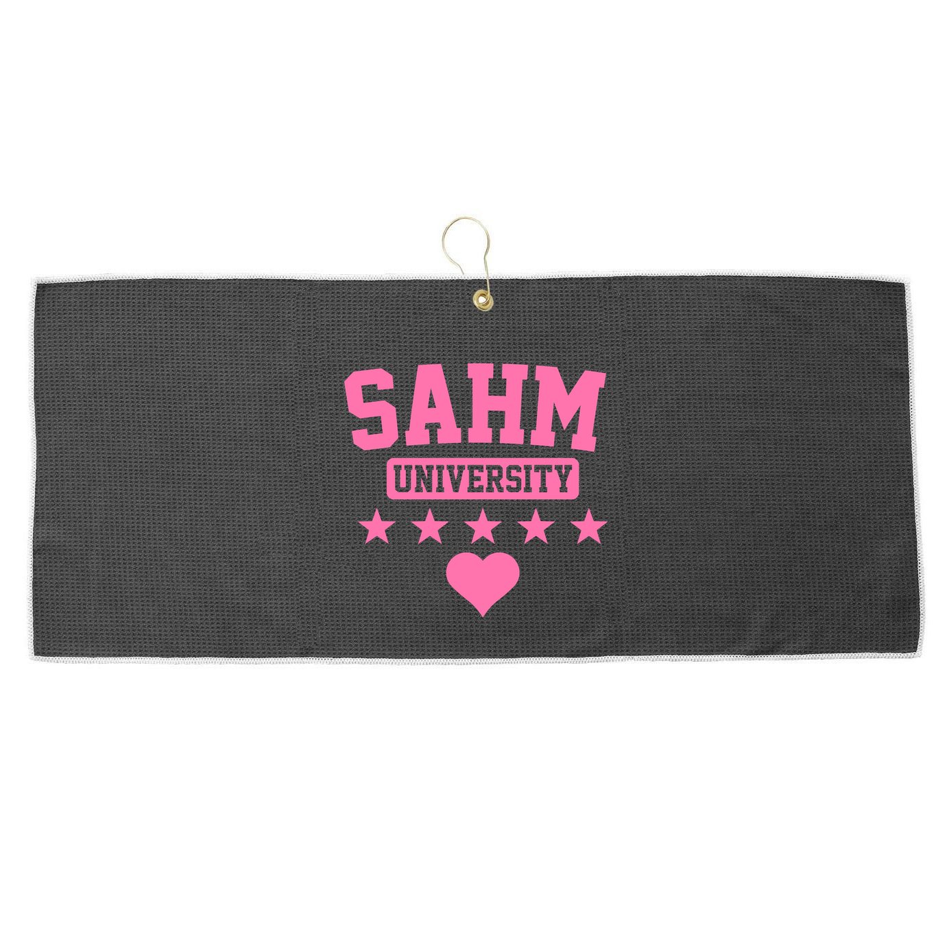 SAHM University Apparel Long Sleeve Large Microfiber Waffle Golf Towel