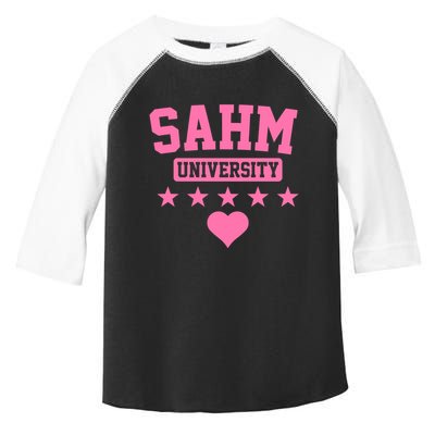 SAHM University Apparel Long Sleeve Toddler Fine Jersey T-Shirt