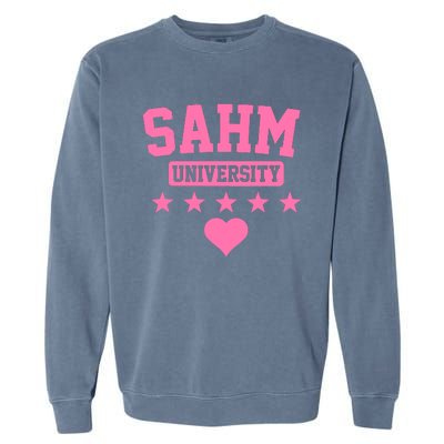 SAHM University Apparel Long Sleeve Garment-Dyed Sweatshirt