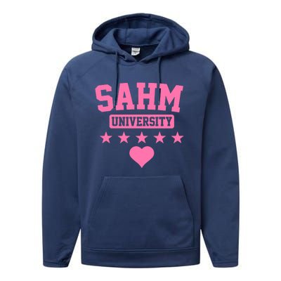 SAHM University Apparel Long Sleeve Performance Fleece Hoodie