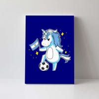 Soccer Unicorn Argentina Jersey Gift Argentinian Football Canvas