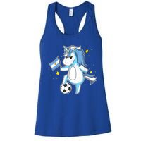 Soccer Unicorn Argentina Jersey Gift Argentinian Football Women's Racerback Tank