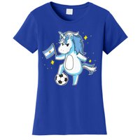 Soccer Unicorn Argentina Jersey Gift Argentinian Football Women's T-Shirt